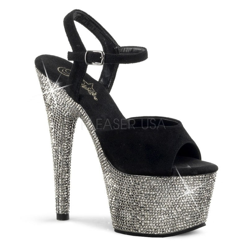 High Heels Strass Sandalette