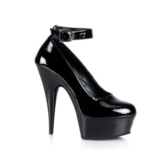 Pleaser Plateaupumps mit Riemchen