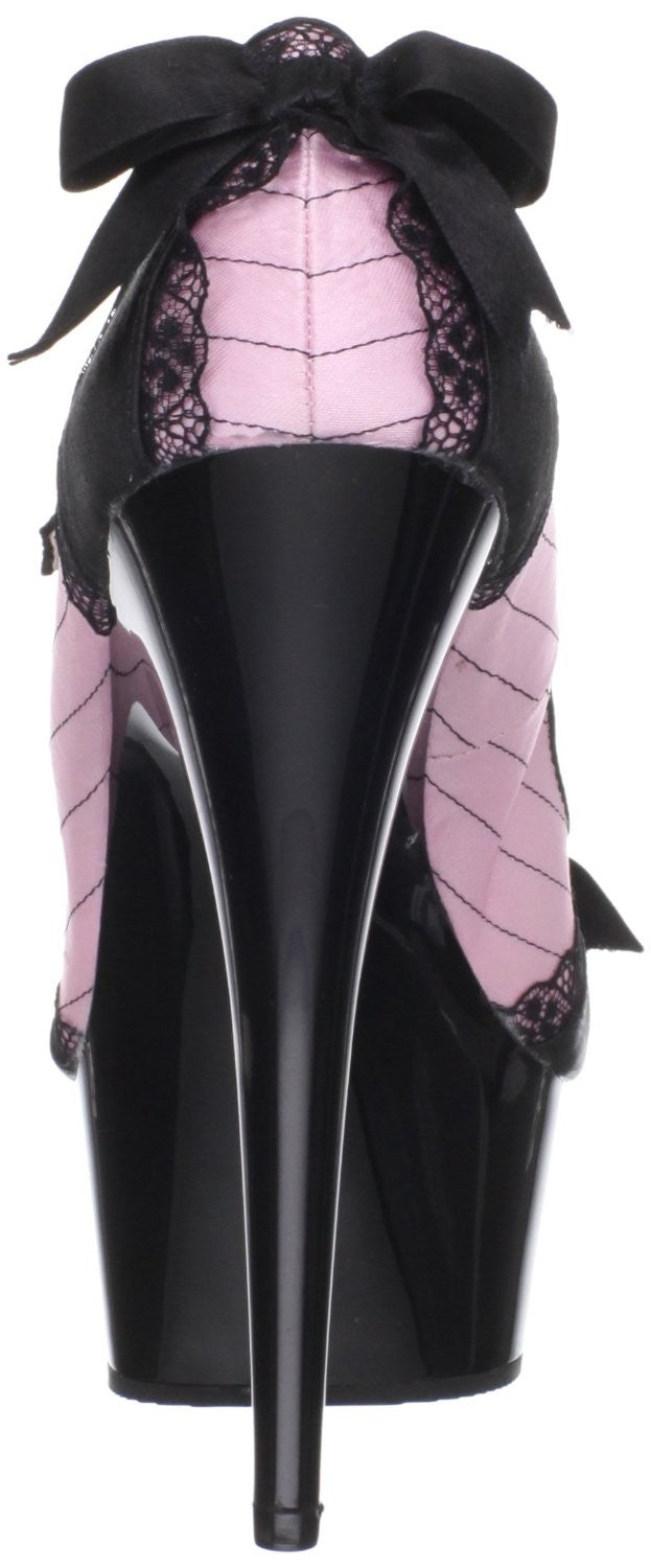 PLEASER Plateau High-Heel Pumps mit Riemchen