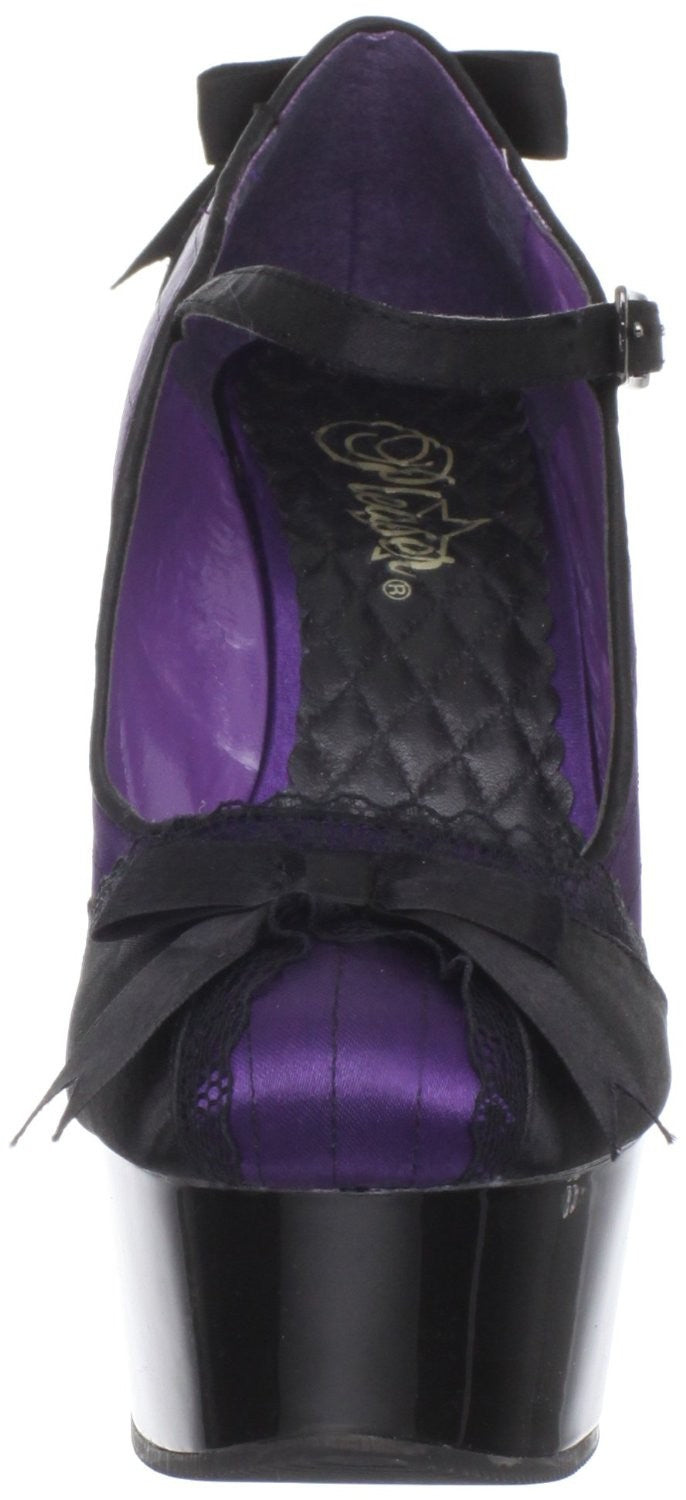 PLEASER Plateau High-Heel Pumps mit Riemchen