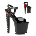 Plateau High Heels mit Reißverschluss am Absatz