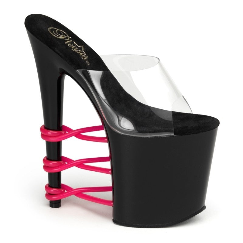 High Heels mit Bändern "UV-empfindlich"
