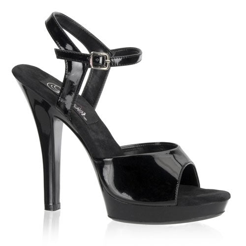 Schlichte Pleaser Sandaletten aus Lack