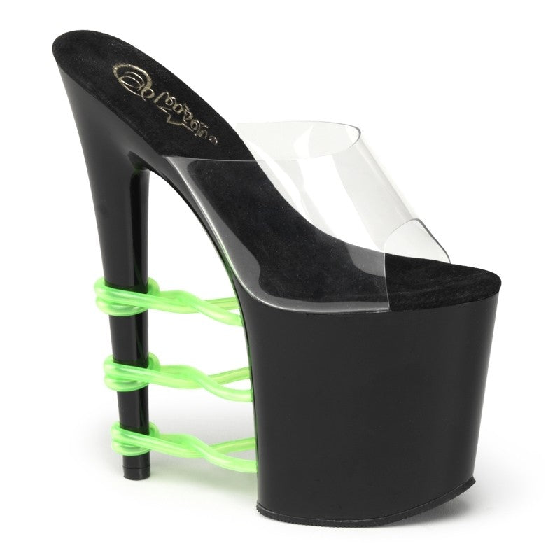 High Heels mit Bändern "UV-empfindlich"