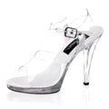 Transparente Miniplateau Sandaletten