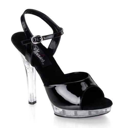 Schlichte Pleaser Sandaletten aus Lack
