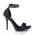 Satin Sandaletten mit Nieten