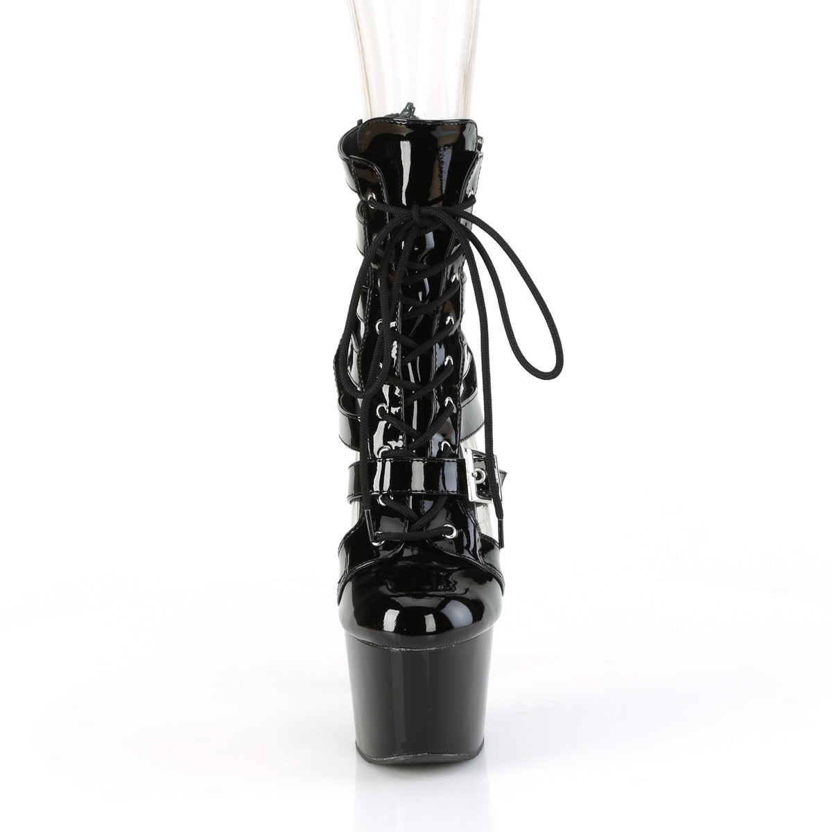 Pleaser Adore 1013MST Lace-Up Ankle Boot - Black - Bild 2