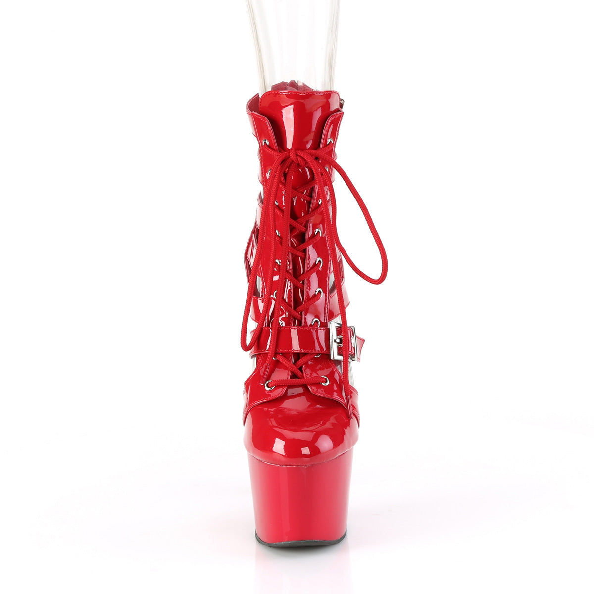 Pleaser Adore 1013MST Lace-Up Ankle Boot - Red - Bild 2