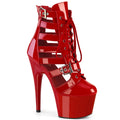 Pleaser Adore 1013MST Lace-Up Ankle Boot - Red