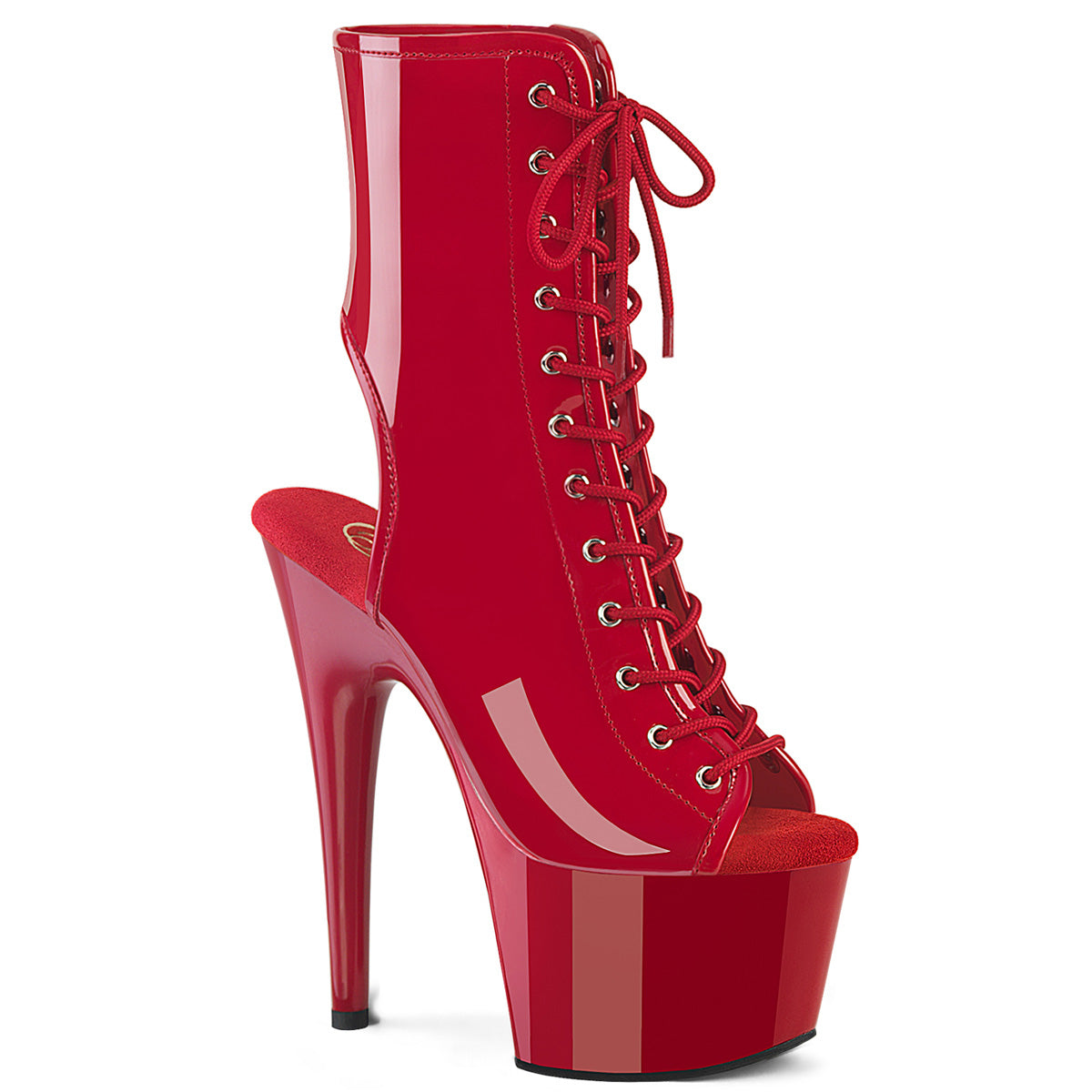Pleaser Adore 1016 Ankle Boot - Red