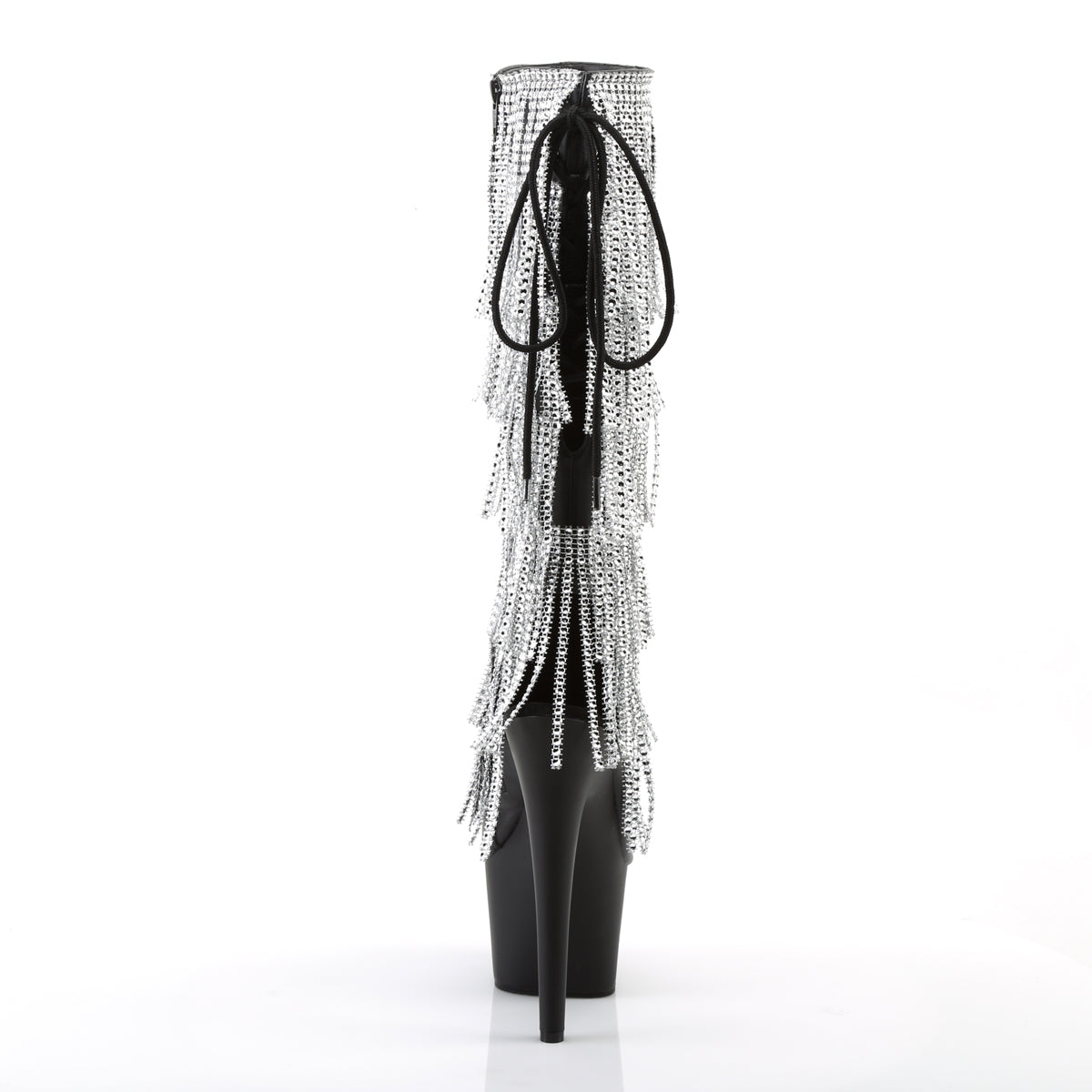 Pleaser Adore 2024RSF Lace-Up Knee High Boot - Black - Bild 4