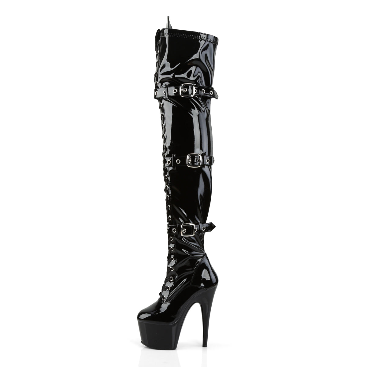 Pleaser Adore 3028 Buckle Boot - Black - Bild 3