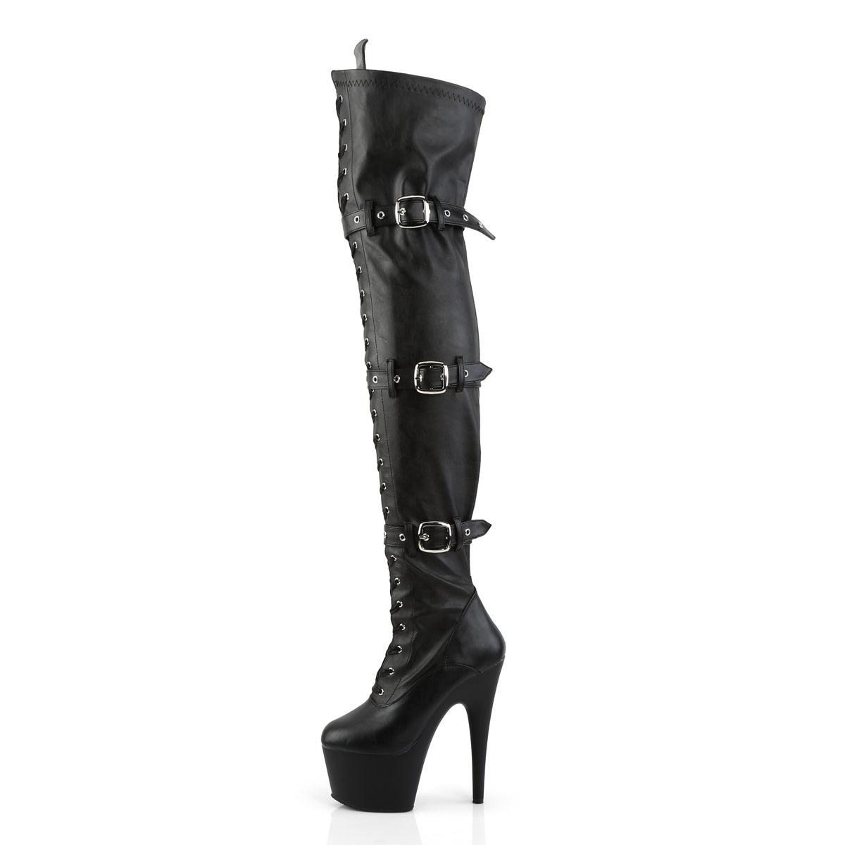 Pleaser Adore 3028 Buckle Boot - Black - Bild 3