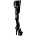 Pleaser Adore 3850 Lace-Up Boot - Black