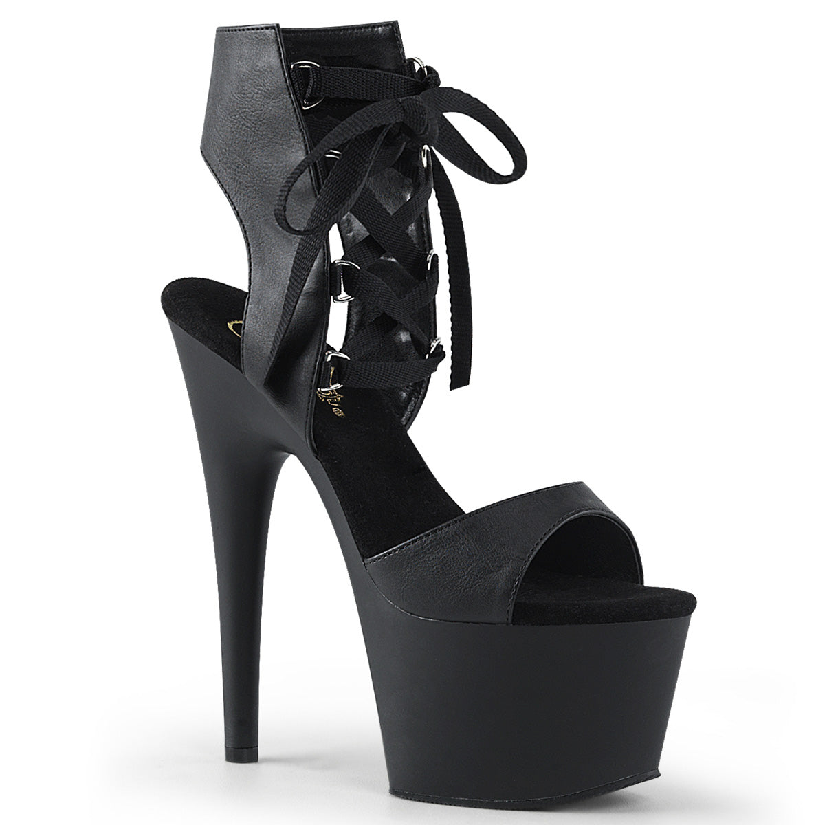 Pleaser Adore 700-14 Lace-Up Sandal - Black