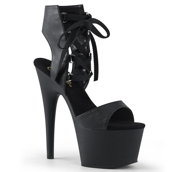 Pleaser Adore 700-14 Lace-Up Sandal - Black
