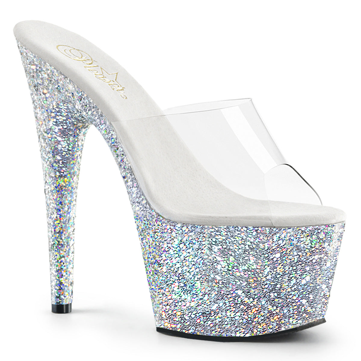 Pleaser Adore 701LG Glitter Slide