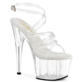 Pleaser Adore 706 Strap Sandal - Clear