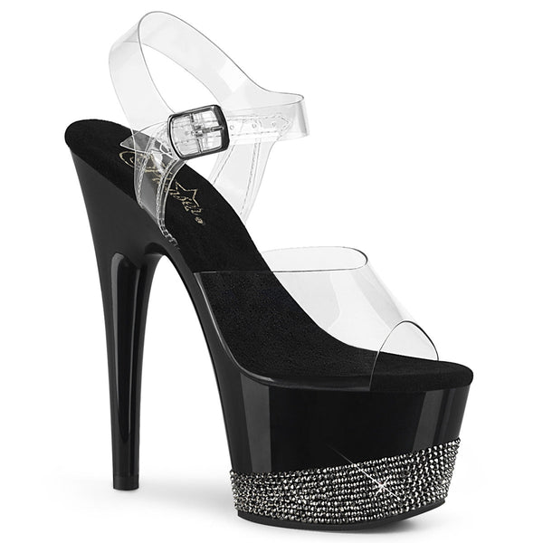 Pleaser Adore 708-3 Crystal Sandal