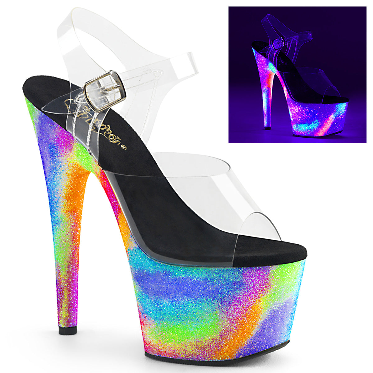 Pleaser Adore 708GXY Strap Sandal