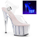 Pleaser Adore 708UVG Glitter Sandal