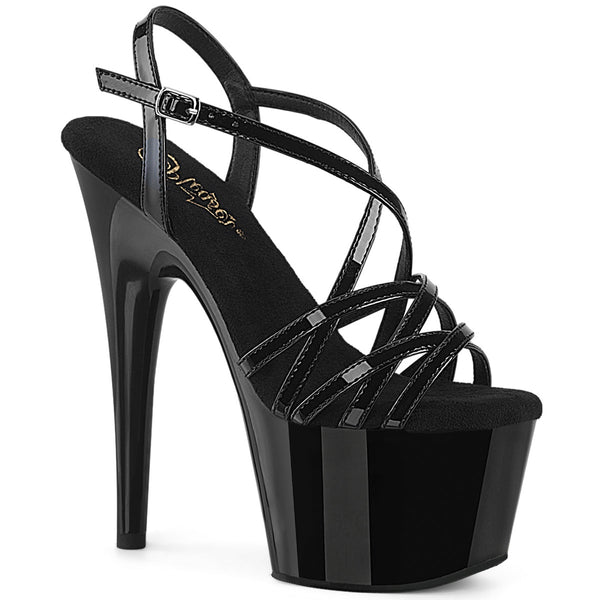 Pleaser Adore 713 Strap Sandal - Black