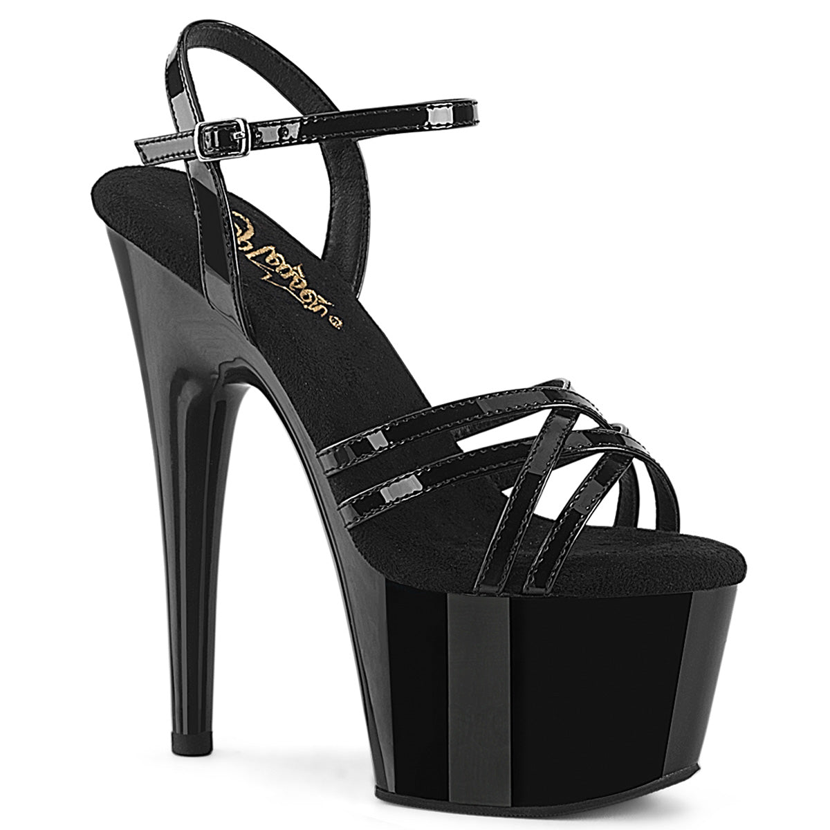 Pleaser Adore 717 Strap Sandal - Black