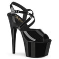 Pleaser Adore 724 Strap Sandal - Black