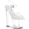 Pleaser Amaze 808 Strap Sandal - Clear