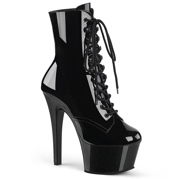 Pleaser Aspire 1020 Lace-Up Ankle Boot - Black