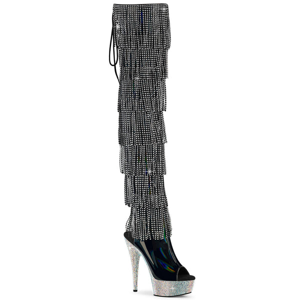 Pleaser Bejeweled 3017HG-RSF-6 Lace-Up Boot