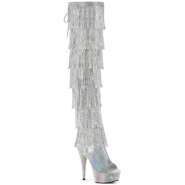 Pleaser Bejeweled 3017HG-RSF-6 Lace-Up Boot