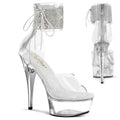 Pleaser Captiva 624RS Sandal - Clear