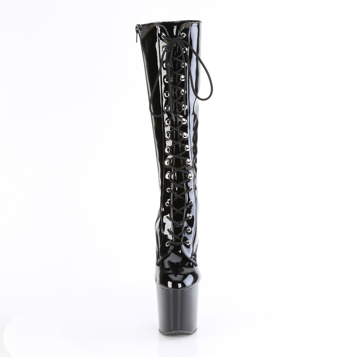 Pleaser Craze 2023 Lace-Up Knee High Boot - Black - Bild 4