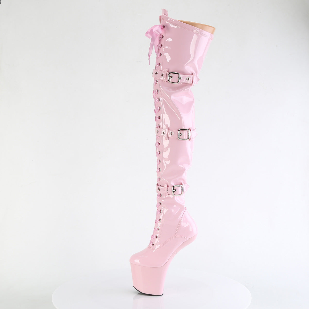 Pleaser Craze 3028 Lace-Up Boot - Baby Pink - Bild 3