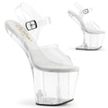 Pleaser Craze 808 Strap Sandal - Clear