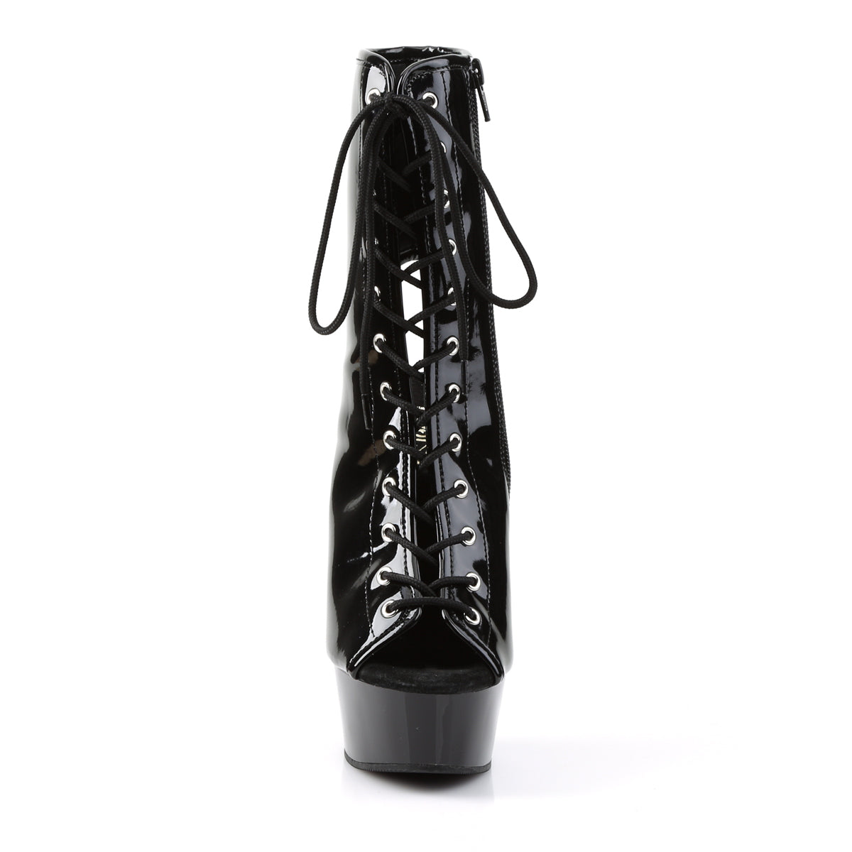 Pleaser Delight 1016 Lace-Up Ankle Boot - Black - Bild 2