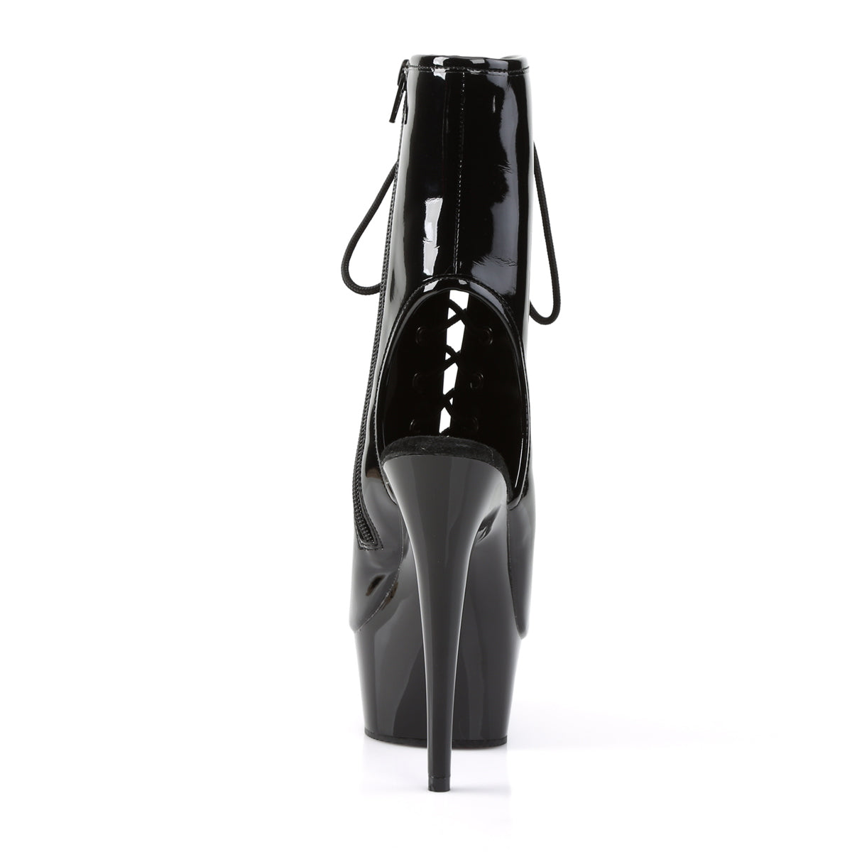Pleaser Delight 1016 Lace-Up Ankle Boot - Black - Bild 4