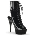 Pleaser Delight 1016 Lace-Up Ankle Boot - Black
