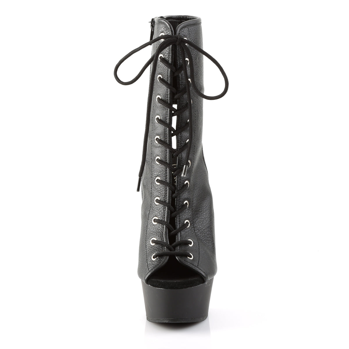 Pleaser Delight 1016 Lace-Up Ankle Boot - Black - Bild 2