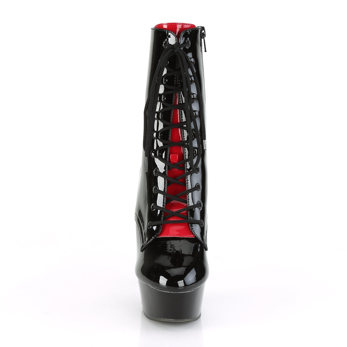 Pleaser Delight 1020FH Lace-Up Ankle Boot - Black - Bild 2