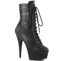 Pleaser Delight 1020PK Lace-Up Ankle Boot - Black