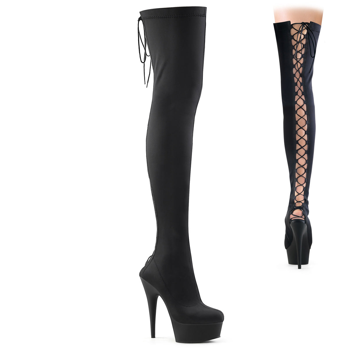 Pleaser Delight 3003 Lace-Up Boot