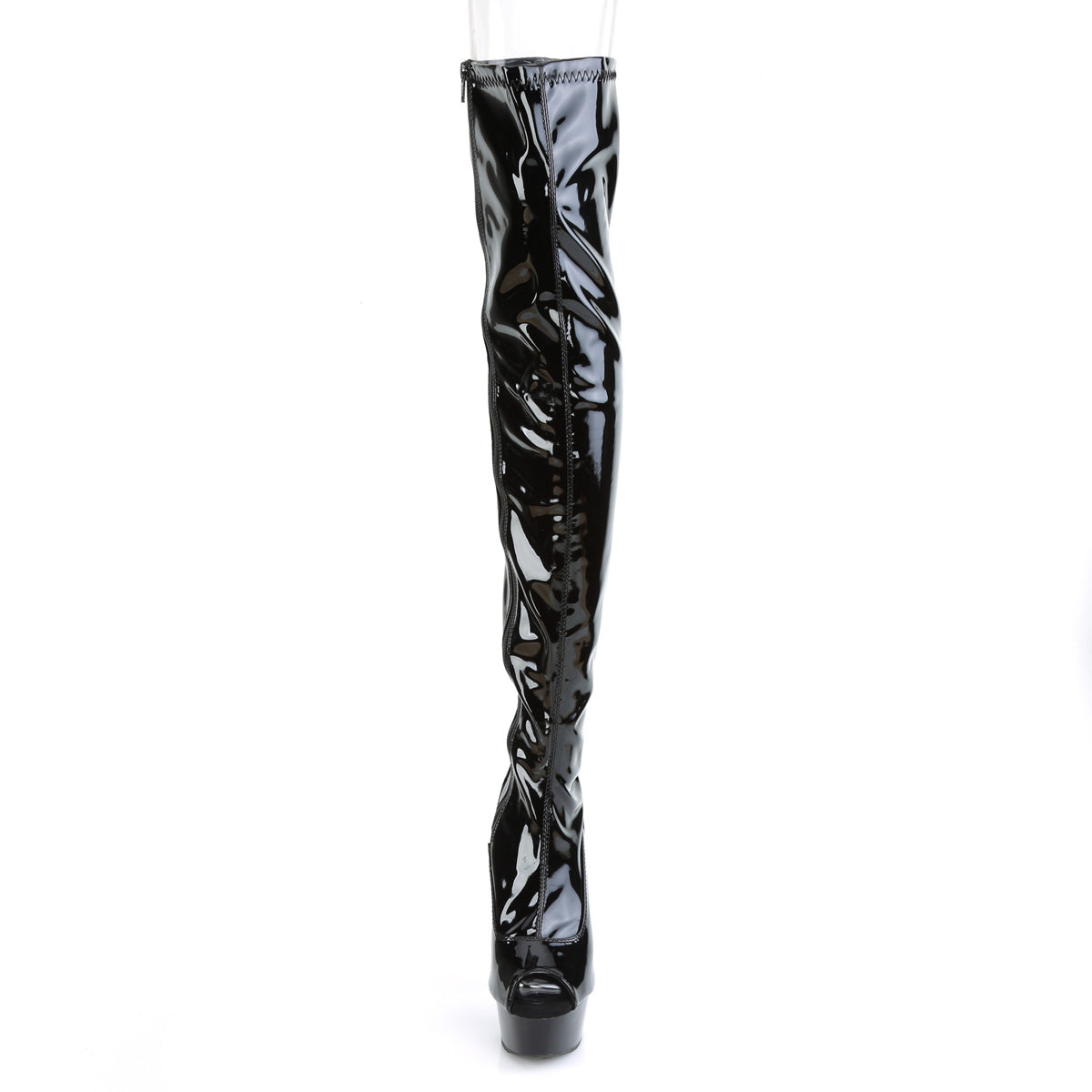 Pleaser Delight 3011 Thigh High Boot - Black - Bild 2