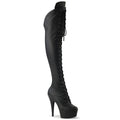 Pleaser Delight 3014 Lace-Up Boot - Black