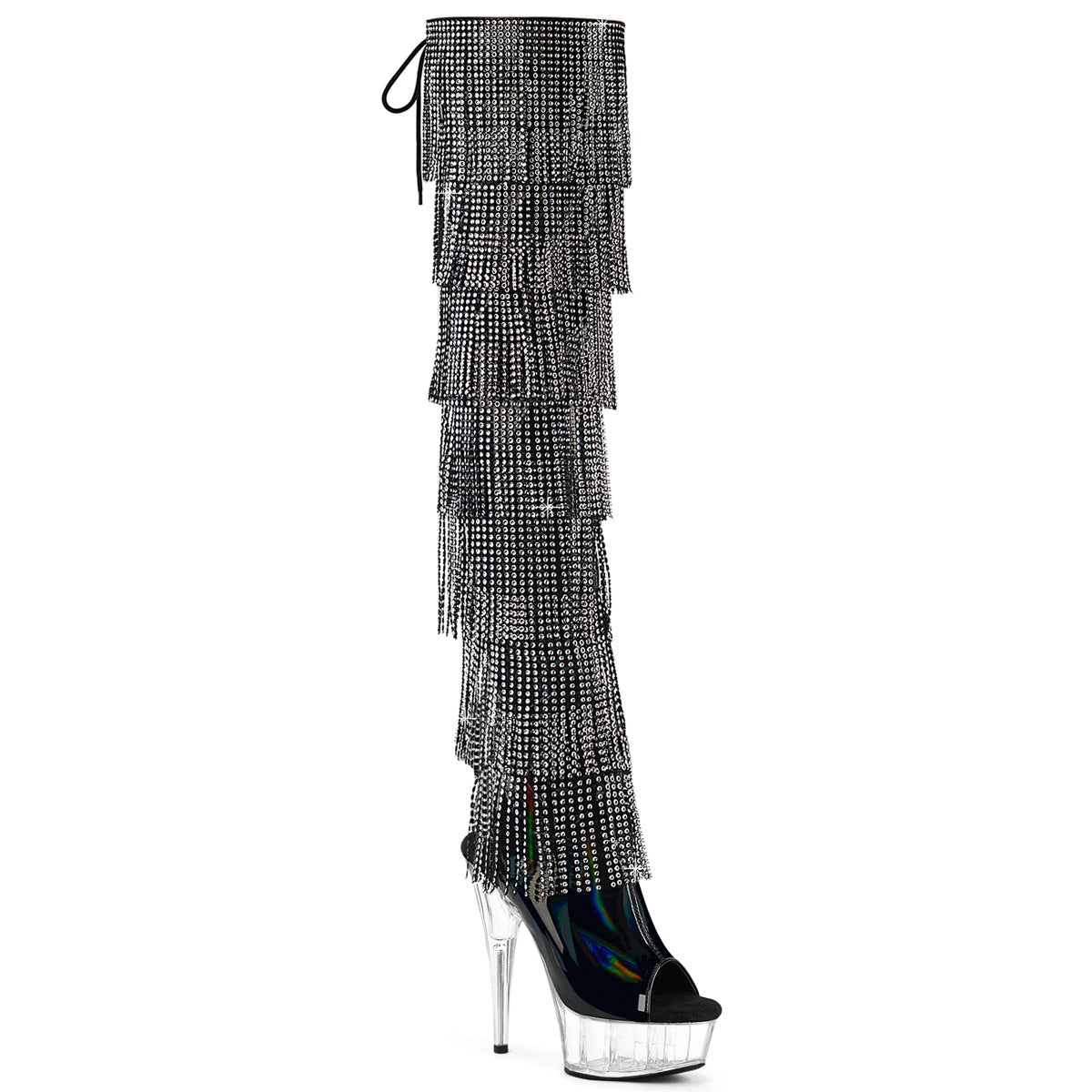 Pleaser Delight 3017HG-RSF Lace-Up Boot