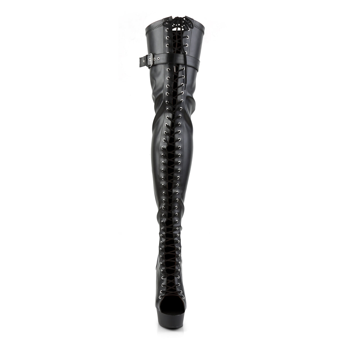 Pleaser Delight 3025 Lace-Up Boot - Black - Bild 2