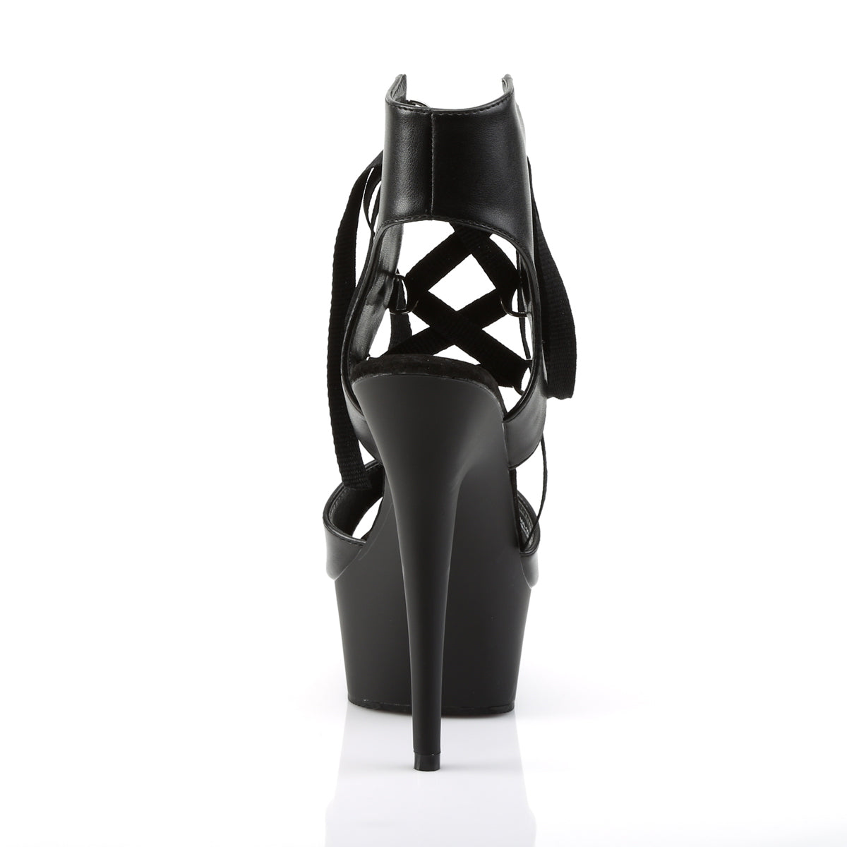 Pleaser Delight 600-14 Lace-Up Sandal - Black - Bild 4