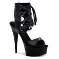 Pleaser Delight 600-14 Lace-Up Sandal - Black